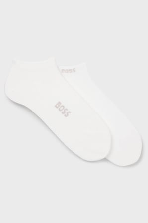 Boss Logolu 2 Pack Çorap Erkek ÇORAP 50538188 100 BEYAZ