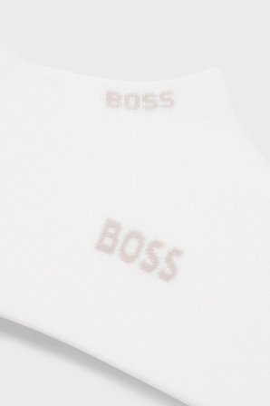 Boss Logolu 2 Pack Çorap Erkek ÇORAP 50538188 100 BEYAZ