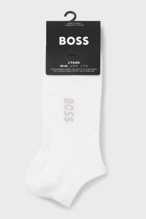 Boss Logolu 2 Pack Çorap Erkek ÇORAP 50538188 100 BEYAZ