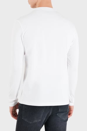 Boss Logolu Regular Fit Bisiklet Yaka Uzun Kollu Sweat Erkek SWEAT 50506365 100 BEYAZ