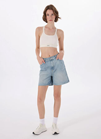 Hugo Düz Ekru Kadın Sporcu Büstiyer 000000000050495869