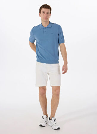 Boss Polo Yaka Regular Fit Mavi Erkek Kazak Asac_P