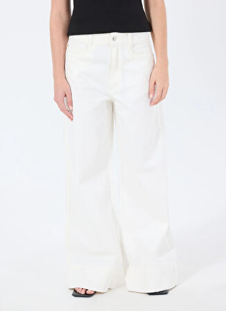 Boss Normal Bel Normal Beyaz Kadın Pantolon 50537020