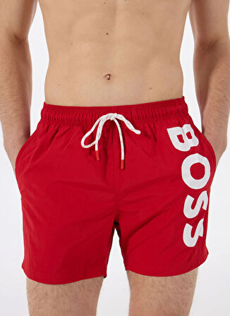 Boss Kırmızı Erkek Şort Mayo Octopus