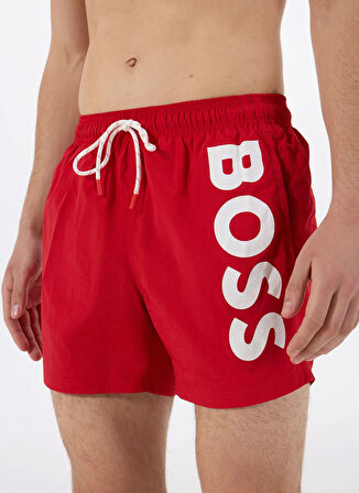 Boss Kırmızı Erkek Şort Mayo Octopus
