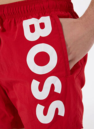 Boss Kırmızı Erkek Şort Mayo Octopus