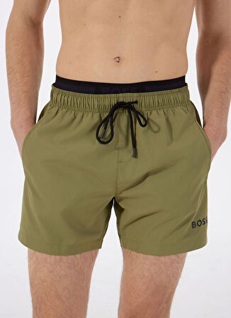 Boss Haki Erkek Şort Mayo Amur