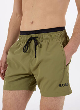 Boss Haki Erkek Şort Mayo Amur