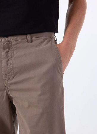 Kahve Erkek Normal Bel Tapered Fit Chino Pantolon Chino-Tapered