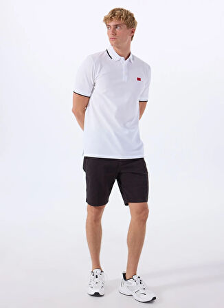 Siyah Erkek Normal Bel Slim Fit Şort Chino_Slim_Shorts