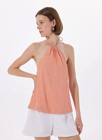 Hugo Klasik Yaka Düz Turuncu Kadın Bluz 50537010