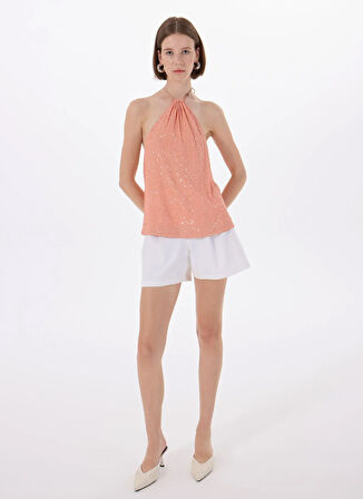 Hugo Klasik Yaka Düz Turuncu Kadın Bluz 50537010