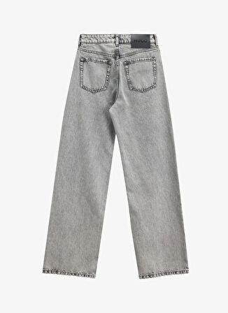 Hugo Yüksek Bel Normal Paça Straight Gri Kadın Denim Pantolon 50539781