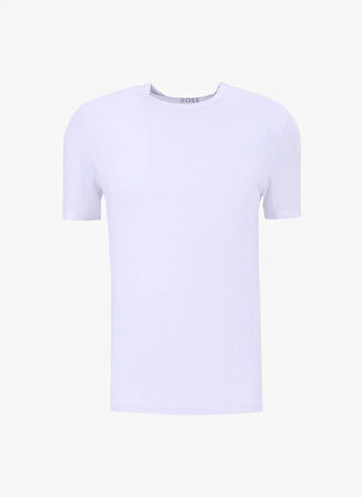 Boss Beyaz Erkek Atlet TShirt RN 3P Bamboo