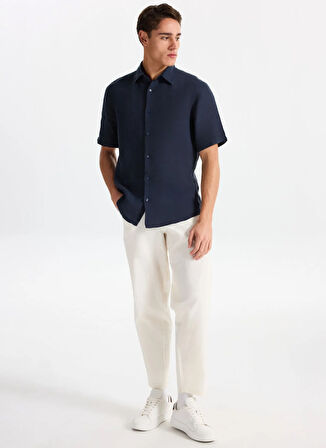 Boss Regular Fit Gömlek Yaka Lacivert Erkek Gömlek Rash