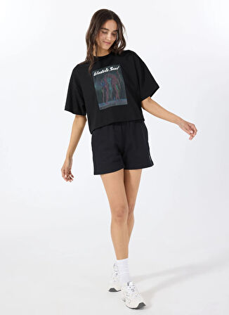 Hugo Bisiklet Yaka Düz Siyah Kadın T-Shirt 50540927