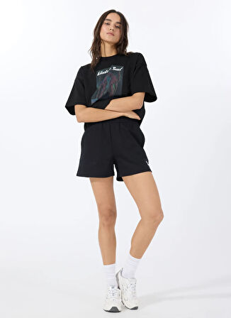 Hugo Bisiklet Yaka Düz Siyah Kadın T-Shirt 50540927