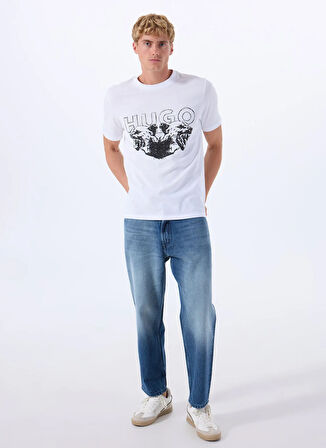 Hugo Normal Bel Tapered Fit Mavi Erkek Denim Pantolon 50537707_HUGO 838 10263121 03