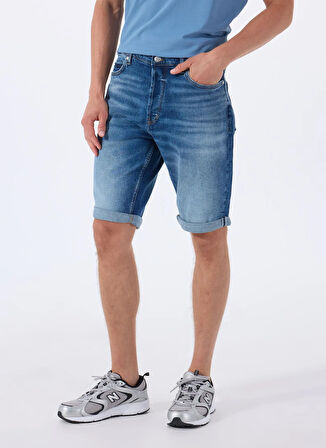 Mavi Erkek Normal Bel Tapered Fit Denim Şort 50537719_HUGO 634/S 10271026 01
