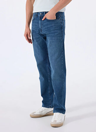 Lacivert Erkek Normal Bel Regular Fit Denim Pantolon RE.MAINE