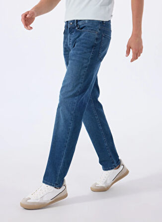 Lacivert Erkek Normal Bel Regular Fit Denim Pantolon RE.MAINE