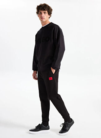 Hugo Bisiklet Yaka Siyah Erkek Sweatshırt 50538778_Dinex