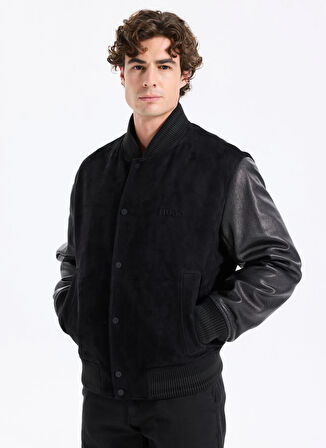 Hugo Siyah Erkek Deri Mont 50541881_Laxe