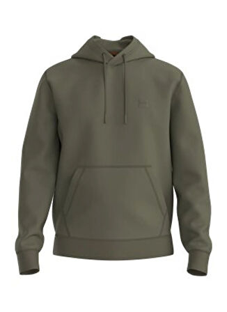 Boss Kapüşon Yaka Haki Erkek Sweatshırt Wetalk