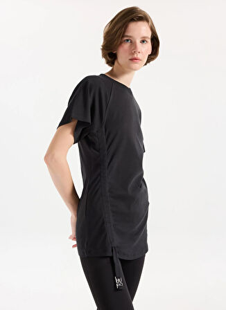 Hugo Bisiklet Yaka Siyah Kadın T-Shirt 50542762