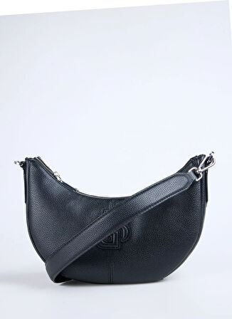 Boss Siyah Kadın Çapraz Çanta Anett Halfmoon