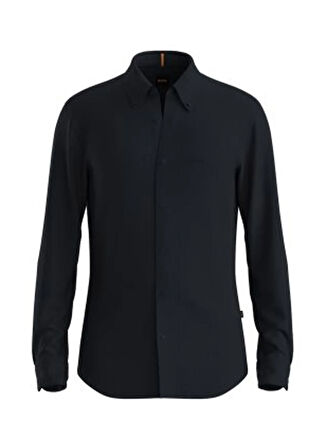 Boss Slim Fit Gömlek Yaka Lacivert Erkek Gömlek Myjersey_M