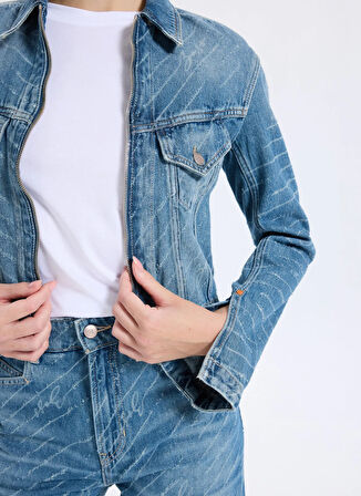 Boss Mavi Kadın Denim Ceket 50542426