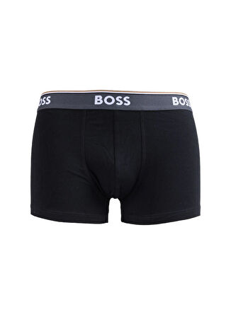 Boss Siyah - Gri Erkek Boxer Trunk 3P Power Design