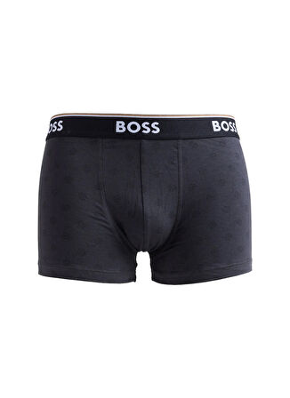 Boss Siyah - Gri Erkek Boxer Trunk 3P Power Design