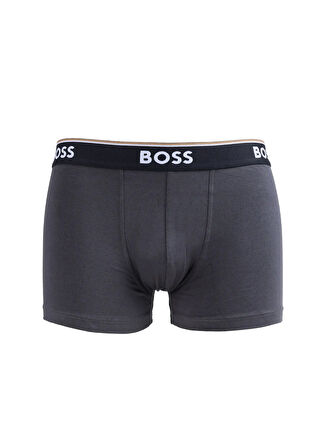 Boss Siyah - Gri Erkek Boxer Trunk 3P Power Design