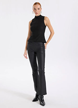 Boss Balıkçı Yaka Siyah Kadın Bluz 50543556