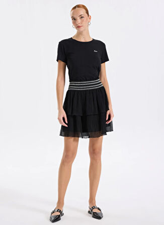 Boss Yüksek Bel Siyah Kadın Kısa Etek 50544043