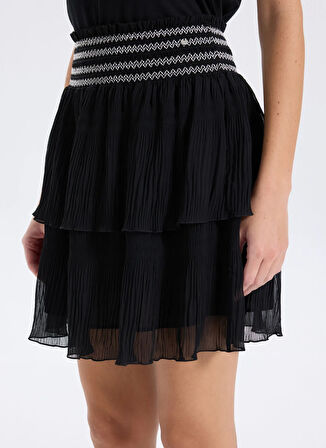 Boss Yüksek Bel Siyah Kadın Kısa Etek 50544043