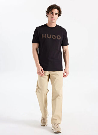 Hugo Bisiklet Yaka Siyah Erkek T-Shirt 50542737_Dulivio_U253