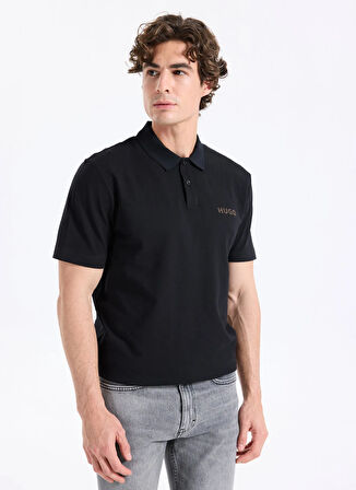 Hugo Düz Siyah Erkek Polo T-Shirt 50542830_Dirlmere