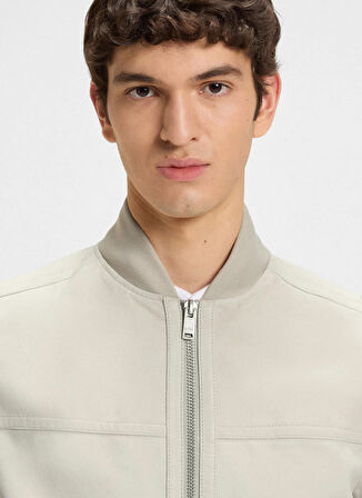 Boss Bej Erkek Deri Ceket Johice