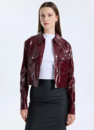 Boss Standart Bordo Kadın Ceket 50545537