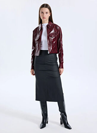 Boss Standart Bordo Kadın Ceket 50545537