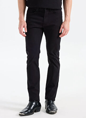 Boss Normal Bel Normal Paça Slim Fit Siyah Erkek Pantolon Delaware
