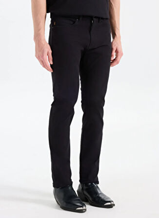 Boss Normal Bel Normal Paça Slim Fit Siyah Erkek Pantolon Delaware