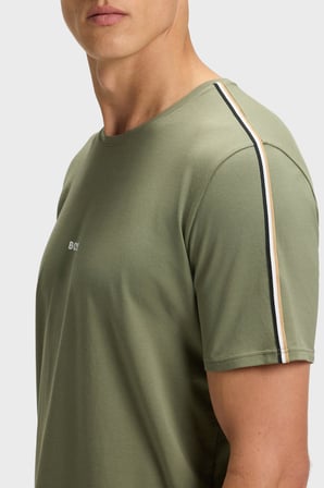 Boss Pamuklu Regular Fit Bisiklet Yaka Logolu T Shirt Erkek T SHİRT 50545930 349 HAKİ