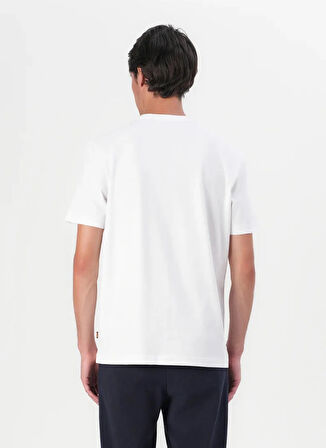 Boss Bisiklet Yaka Beyaz Erkek T-Shirt Te_Wheel