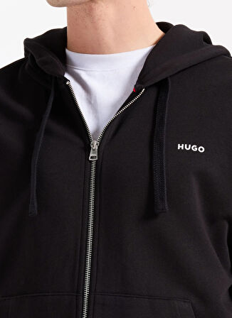 Hugo Kapüşon Yaka Siyah Erkek Sweatshırt 50548651_Dapozip