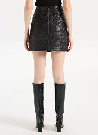 Hugo Yüksek Bel Siyah Kadın Kısa Etek 50542332