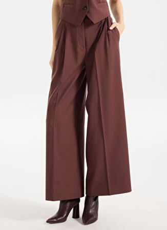 Hugo Yüksek Bel Normal Kahve Kadın Pantolon 50544107